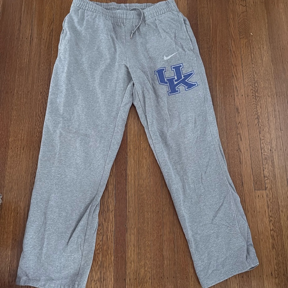 Men’s Grey University of Kentucky Nike Cotton Straight Leg Sweatpants